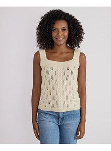 Dameshemdje met brede schouderbanden