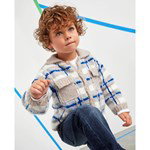 Breipatroon Geblokt kindervest met reverskraagje