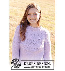 Lavendeloogst Trui gemaakt van Drops Air