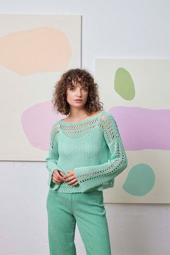 Damestrui Aliza met opensteekpatroon