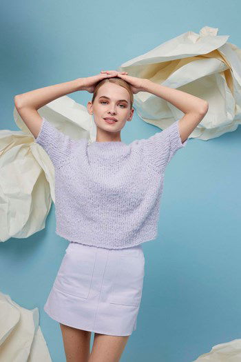 Korte damestrui Trudy met raglanmouwen