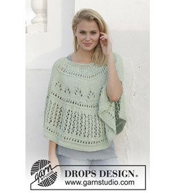 Poncho gemaakt van Drops Paris