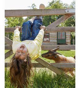 Kindertrui met raglanmouwen gemaakt van Phildar Phil Partner 6