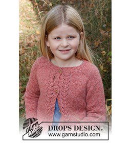 Meisjesvest gemaakt van DROPS Sky