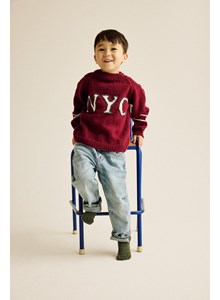 kindertrui Tilio met letters NYC 