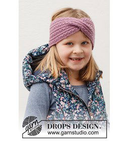 Hoofdband gemaakt van Drops Merino extra fine