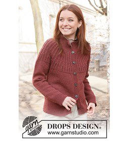 Damesvest met ronde pas gemaakt van knopen