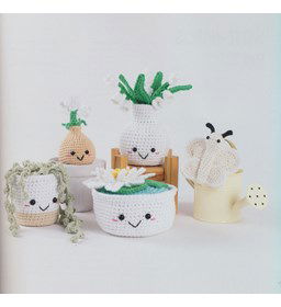 Bloemen en planten groen met wit gemaakt van Durable Coral