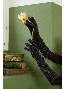 Lange handschoenen met pailletten