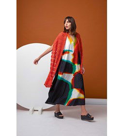 Sjaal met golfjespatroon