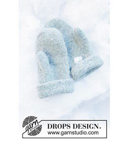 Winter Mint Wanten gemaakt van Drops Alpaca