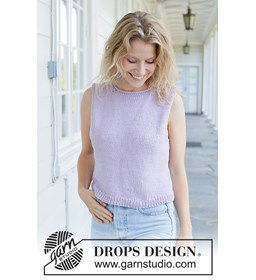 Lilac Bliss Top gemaakt van Drops Paris