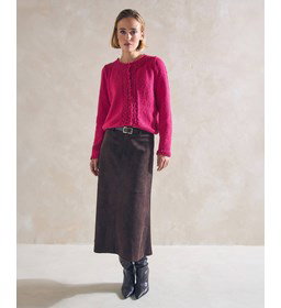 damesvest met luxe biezen