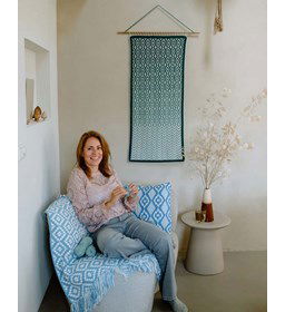 Malachiet wandhanger gemaakt van Scheepjes Whirlette