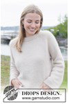Breipatroon damestrui met raglan van andere kant