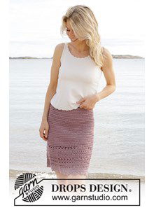 Damesrok met golvende onderrand