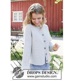 Soft Soul Cardigan gemaakt van Drops Alpaca