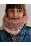 Breipatroon Snood met bont rand van andere kant