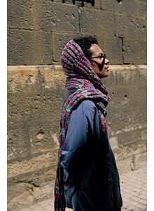 Sjaal gebreid fantasiepatroon