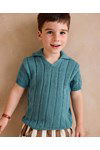 Breipatroon Poloshirt voor kinderen van andere kant