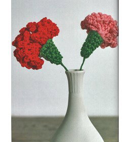 anjers in vaas gemaakt van Lijm gips klei