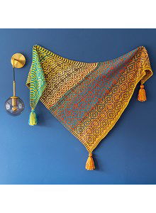 Omslagdoek met kleurenspel