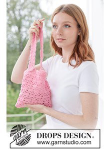 Zomerse gehaakte tas met waaierpatroon in katoen