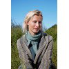 dames sjaal Esther met elegant kabelpatroon gemaakt van Lang Yarns Cashmere Extra Lace