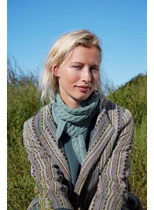dames sjaal Esther met elegant kabelpatroon