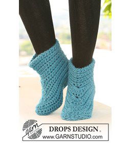 Gehaakte DROPS sloffen van Eskimo.