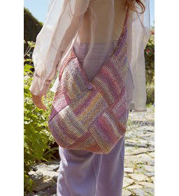 Geblokte boodschappentas