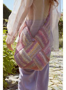 Geblokte boodschappentas