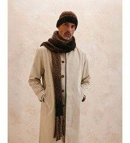 Muts met bijpassende sjaal gemaakt van Rondbreinaald nr 7