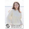 damestrui met raglan en kabels gemaakt van Drops Andes