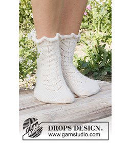 Sokken White Pine  gemaakt van Drops Nord