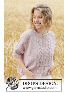 zomers vestje met kantpatroon van katoen