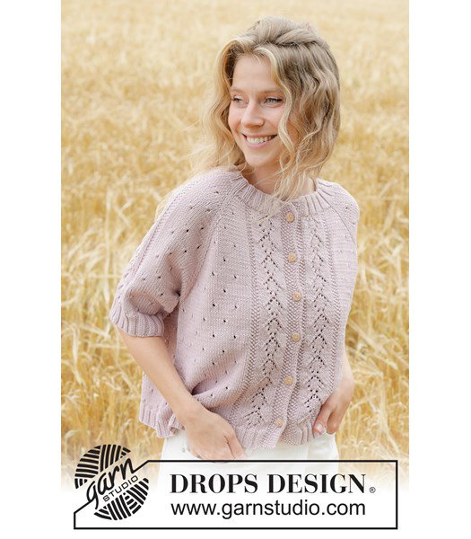 Breipatroon zomers vestje met kantpatroon van katoen