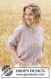 zomers vestje met kantpatroon van katoen