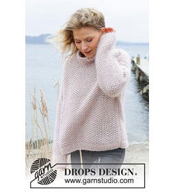 Damestrui van onder naar boven gebreid gemaakt van Drops Air