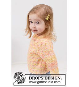 Tangerine Twist Trui gemaakt van DROPS Fiesta