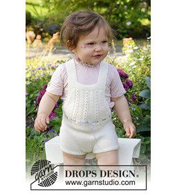 Baby salopette gemaakt van Drops Baby Merino