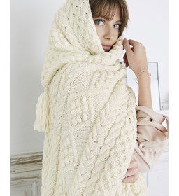 Dames sjaal gemaakt van Phildar Phil Irlandais