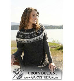 Trui met korte mouwen gemaakt van Drops Alpaca