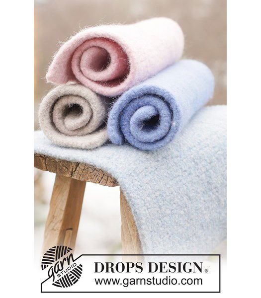 Breipatroon gevilte zitmat van zachte wol