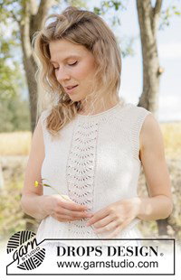Luchtige gebreide top met elegant golfpatroon