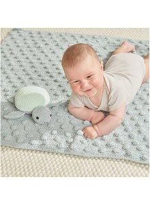 Gehaakte deken met noppen