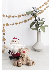 Pop kerstman met rendier