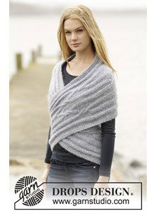 Schouderwarmer met kabels 