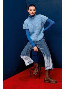 Trui met kort aangebreid mouwtje