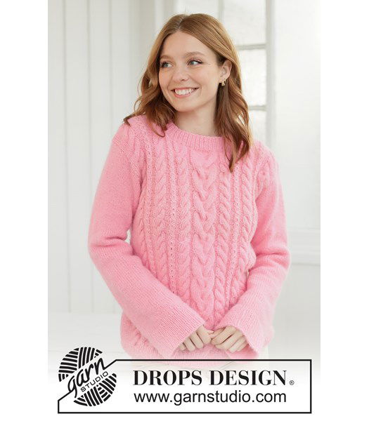 Breipatroon Zachte damestrui met kabels in alpacawol